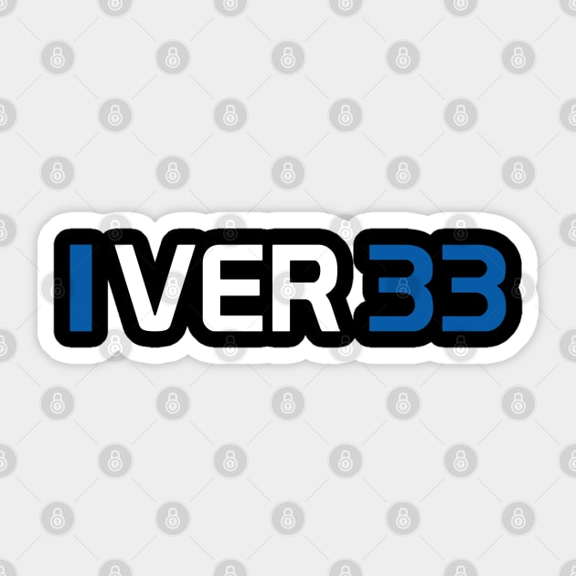 VER 33 Design - White Text. Sticker by Hotshots